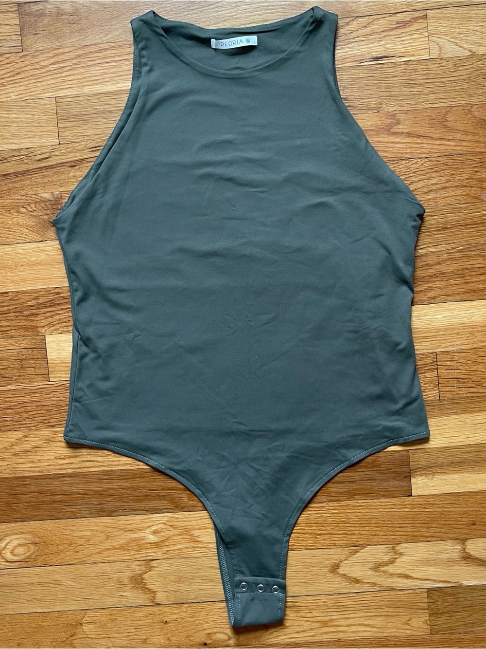 Reoria olive green bodysuit - size XL